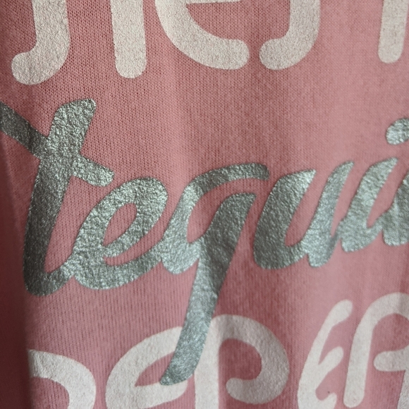 PJ Salvage Pullover Lounge Top Fiesta Siesta Tequila Long Sleeve Pink L NWT - Picture 10 of 12